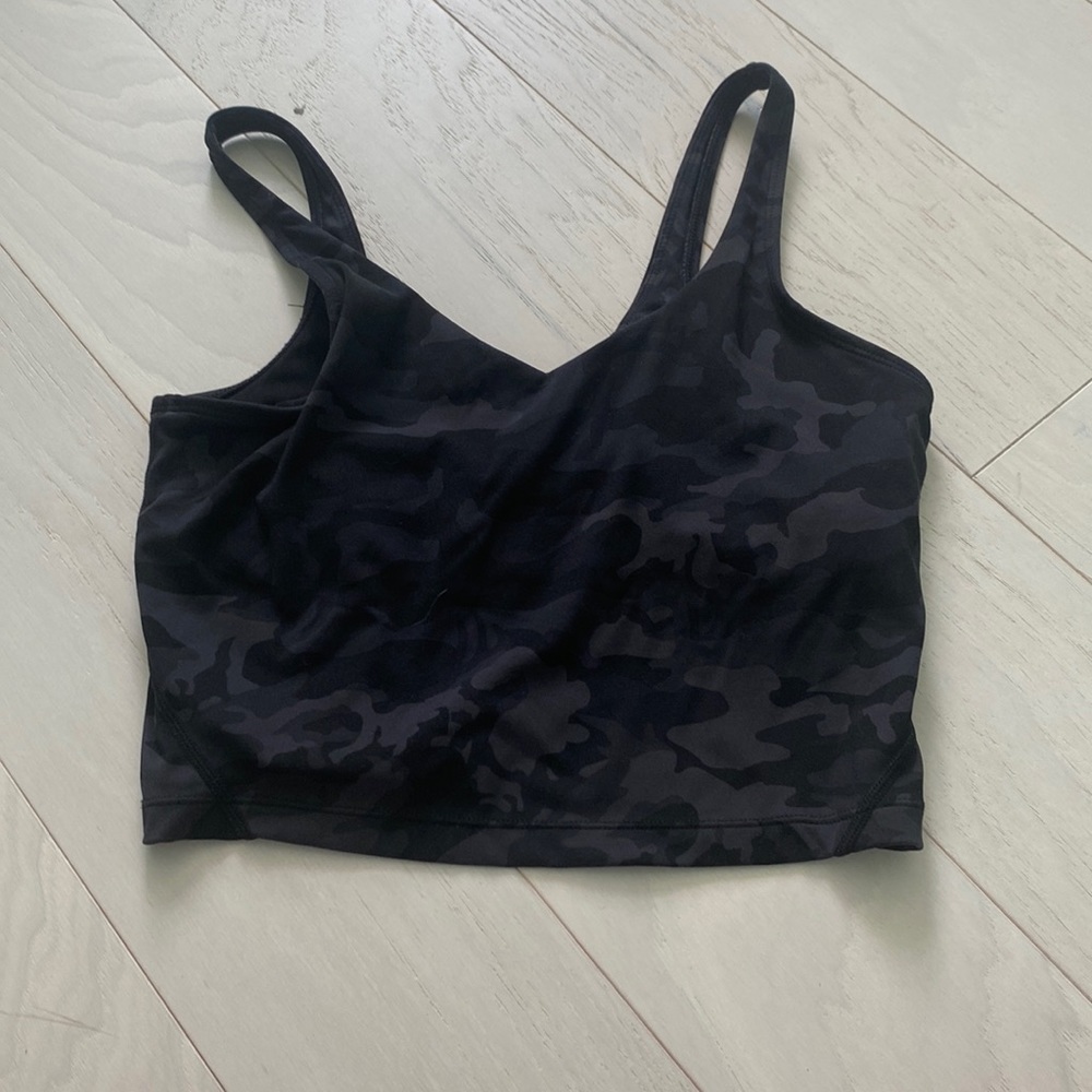 Cute black camouflage athletic shirt